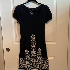 Elegant navy and White Dress